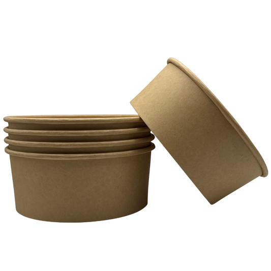 Ensaladera Bowl Papel Kraft Reciclable 850 ml (300 Unidades)
