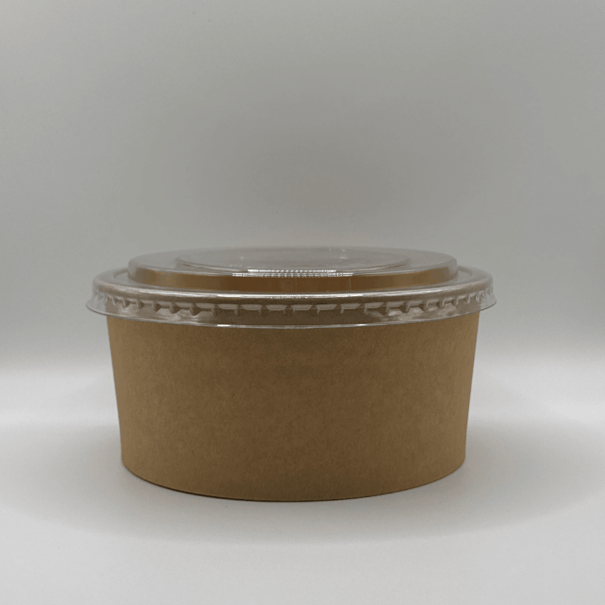 Ensaladera Bowl Papel Kraft Reciclable 1300 ml (300 Unidades) - Yoo2Bio