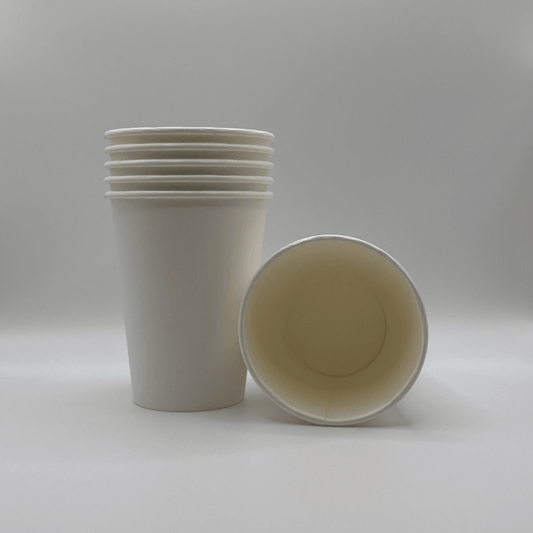 Vasos Cartón Blanco Kraft 12Oz - 350ml (50 Unidades) - Yoo2Bio