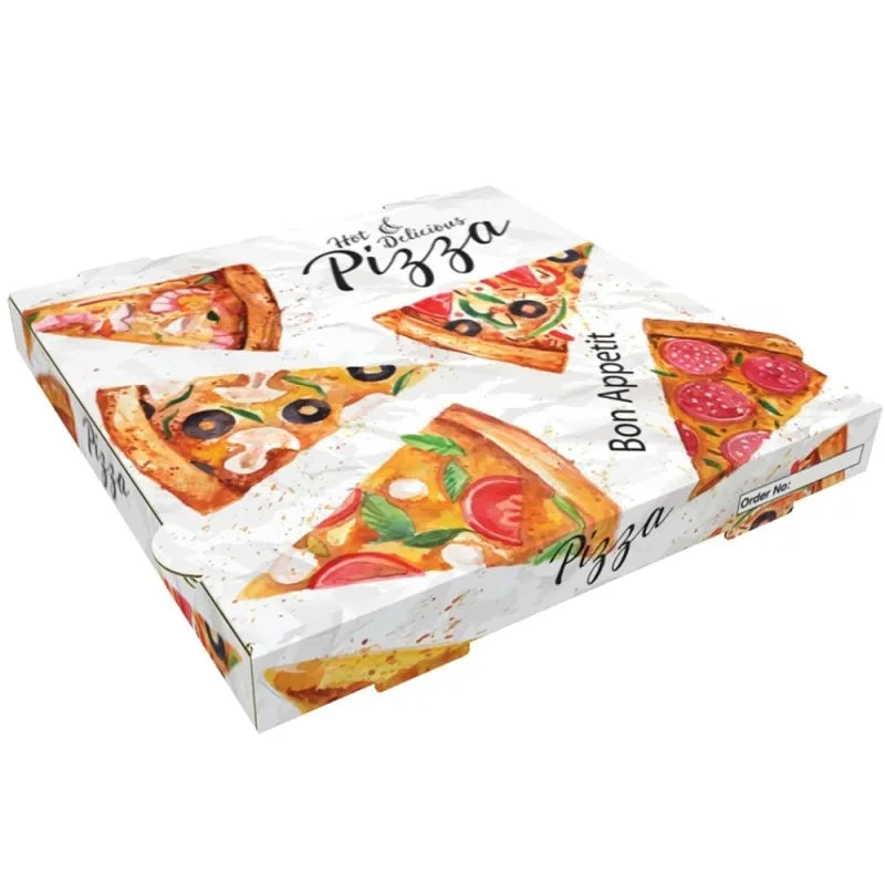 Cajas de Pizza de Cartón 26x26cm (100 unidades)