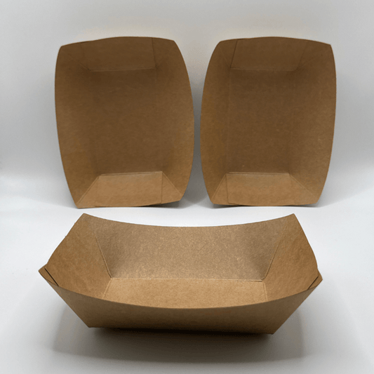 Barqueta Papel kraft Reciclable 500 ml (250 Unidades) - Yoo2Bio
