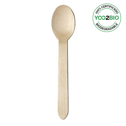 Cuchara Madera Biodegradable 110 mm