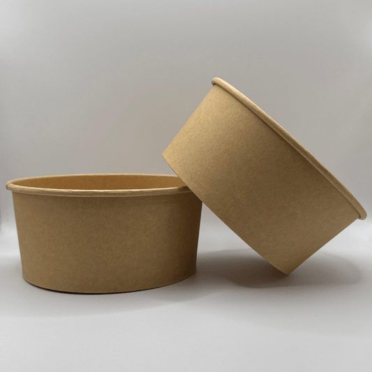 Ensaladera Bowl Papel Kraft Reciclable 1300 ml (300 Unidades) - Yoo2Bio
