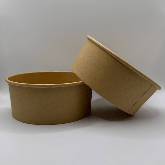 Ensaladera Bowl Papel Kraft Reciclable 850 ml (300 Unidades) - Yoo2Bio