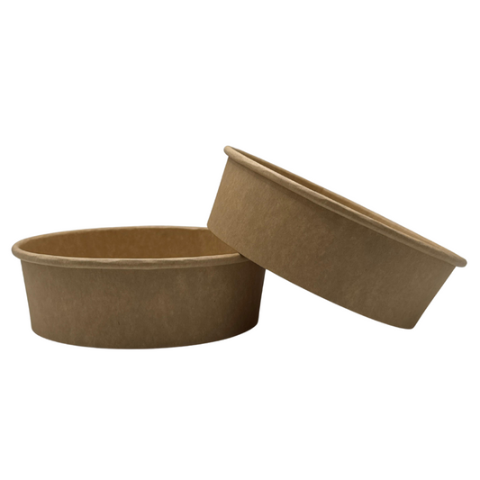 Ensaladera Bowl Papel Kraft Reciclable 500 ml (300 Unidades)