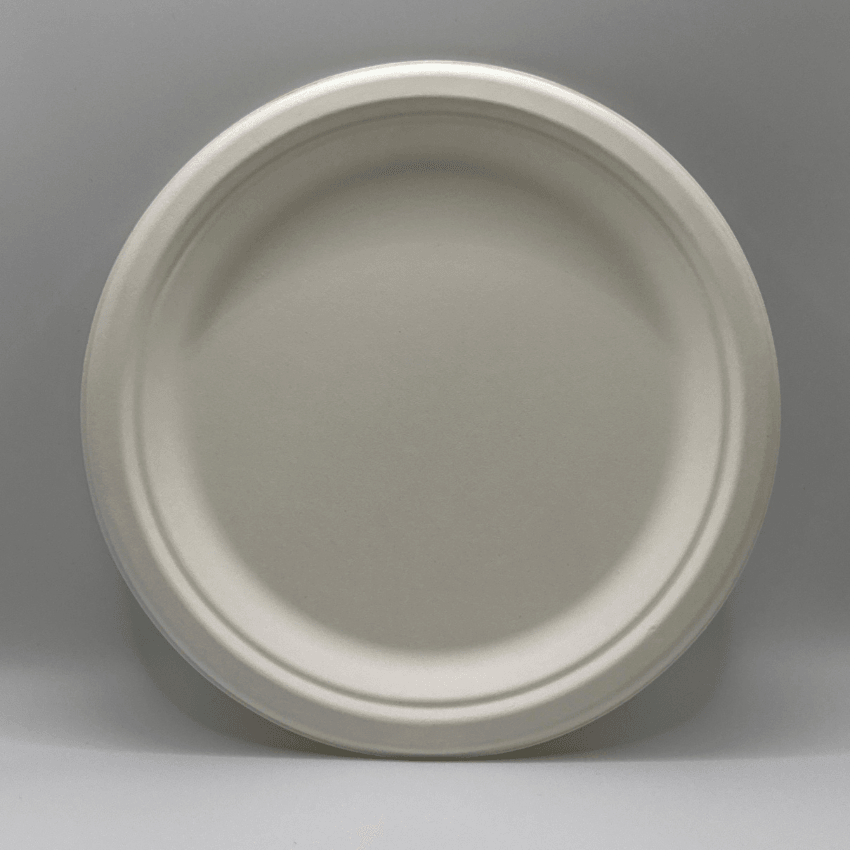Plato Caña de Azúcar Biodegradable 23 cm (50 Unidades) - Yoo2Bio