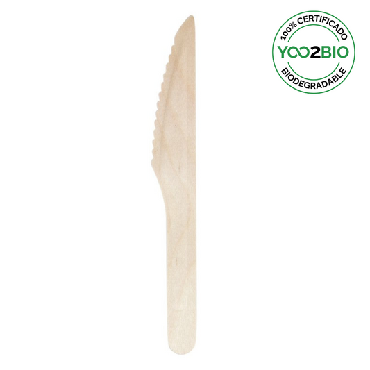 Cuchillo Madera Biodegradable 160mm