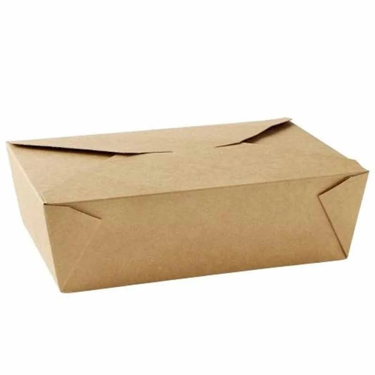 Caja carton kraft take away 2000 ml