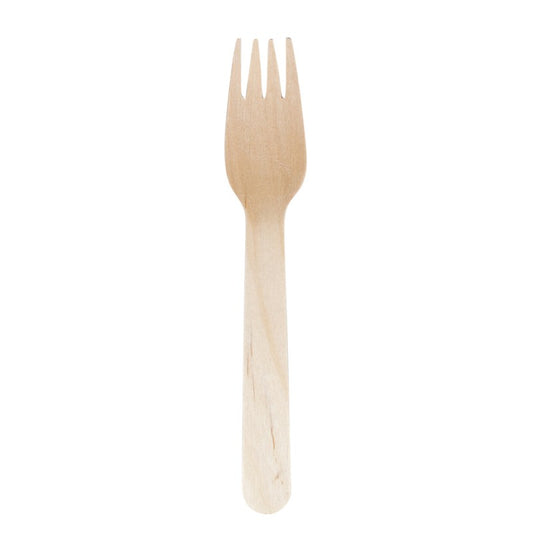 Tenedor Madera Biodegradable 160 mm